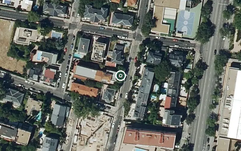 Vista aérea de la ubicación de Residencia Grupo 5 Triana