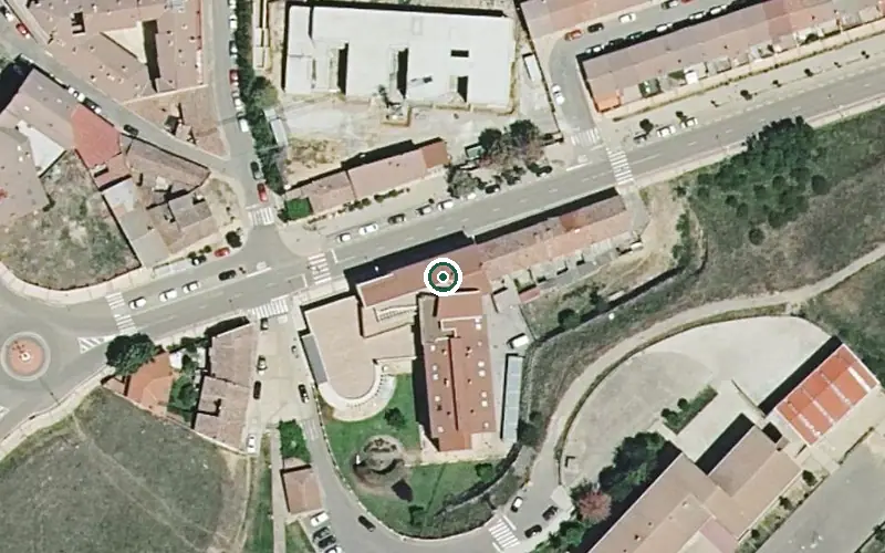 Vista aérea de la ubicación de Residencia de Ancianos Virgen de la Peregrina