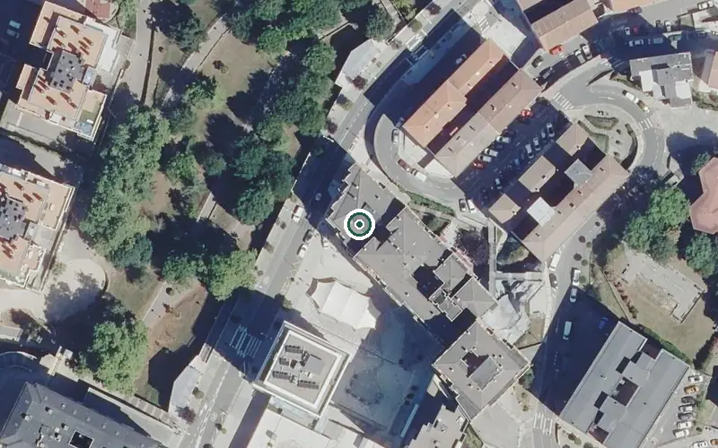 Vista aérea de la ubicación de Residencia Rodríguez Andoin V Egoitza