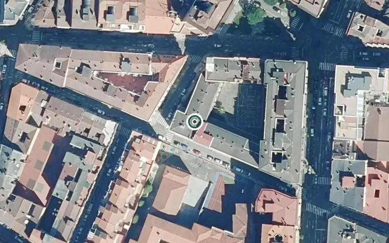 Vista aérea de la ubicación de Residencia El Elíseo