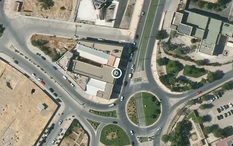 Vista aérea de la ubicación de Centro de Día para Mayores la Estrella
