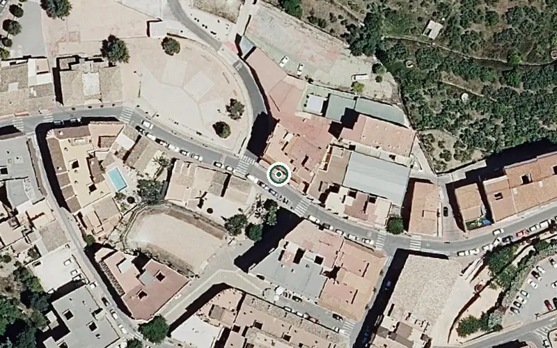 Vista aérea de la ubicación de Residencia para Personas Mayores Dependientes Nou Hotel les Fonts