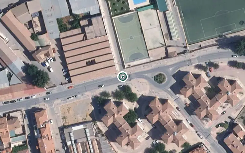 Vista aérea de la ubicación de Centro de Día para Mayores Foam