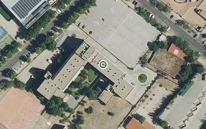 Vista aérea de la ubicación de Residencia Domusvi Ciudad de Móstoles (Plan Velocidad)