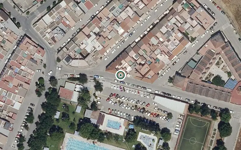 Vista aérea de la ubicación de Centro Residencial para Personas Mayores María Milagrosa