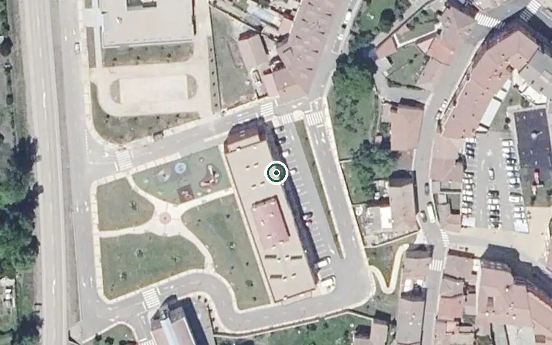 Vista aérea de la ubicación de Residencia Virgen de Celada- Alcalde José Luis García Fernández