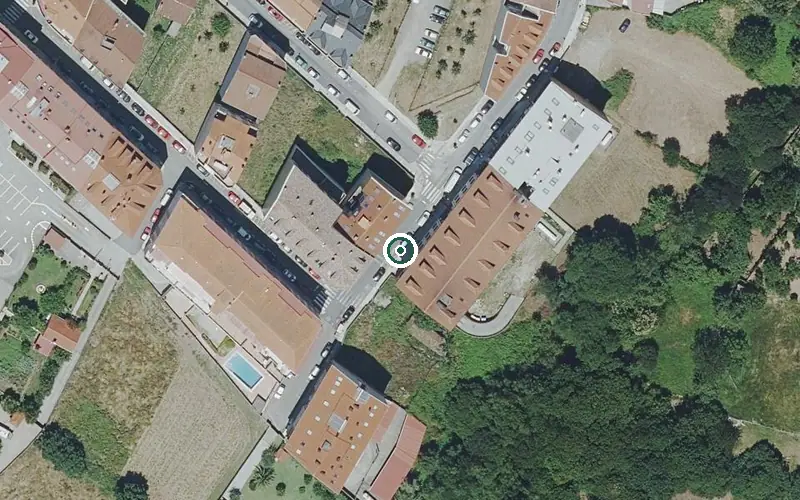 Vista aérea de la ubicación de Residencia para Persoas Maiores Santa Teresa a Cañiza