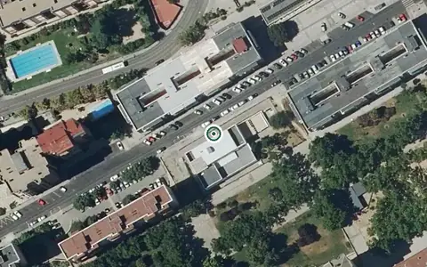 Vista aérea de la ubicación de Centro de Día Municipal Vocal Vecino Justo Sierra
