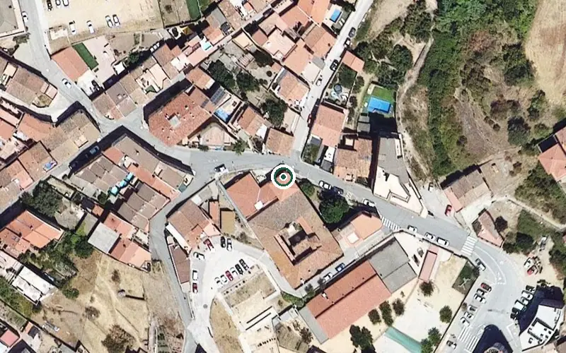 Vista aérea de la ubicación de Residència Agustí de Santacruz