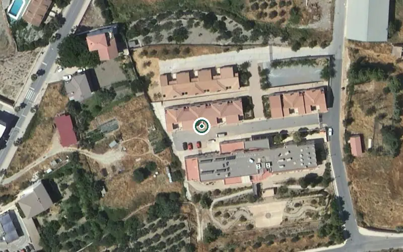 Vista aérea de la ubicación de Centro de Día para Personas Mayores Virgen de Fátima