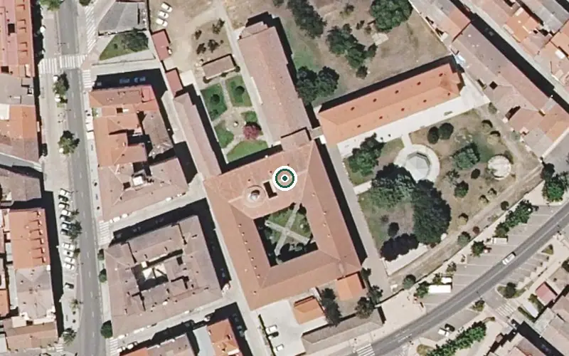 Vista aérea de la ubicación de Residencia Mixta de Ciudad Rodrigo