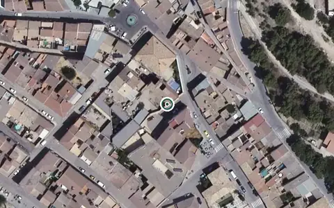 Vista aérea de la ubicación de Residencia para Personas Mayores de Rus