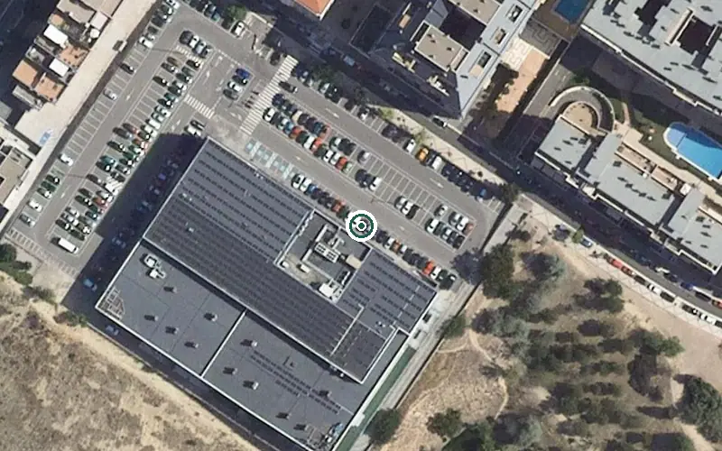 Vista aérea de la ubicación de Centro de Vida Activa Parquesol (Estancias Diurnas)