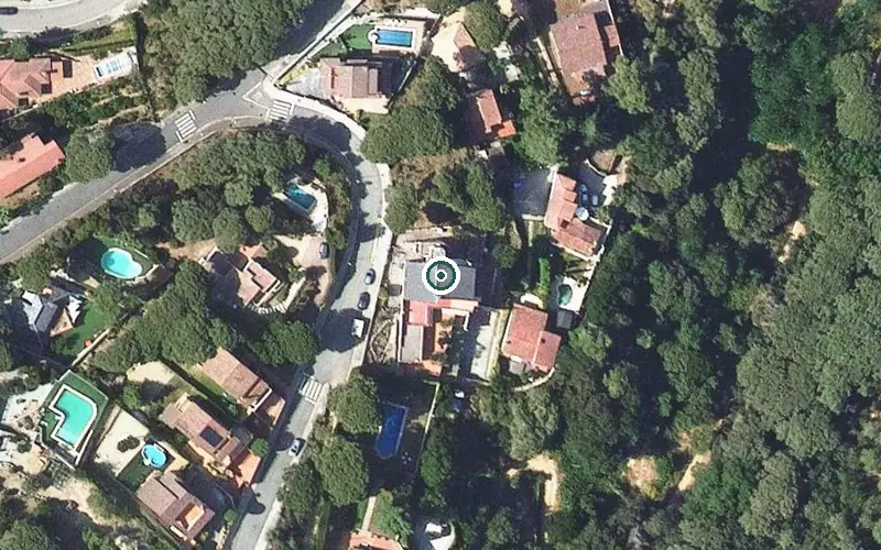 Vista aérea de la ubicación de Llar d'Argentona