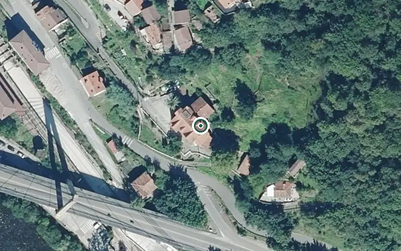 Vista aérea de la ubicación de Residencia Geriátrica Chalet Imperio