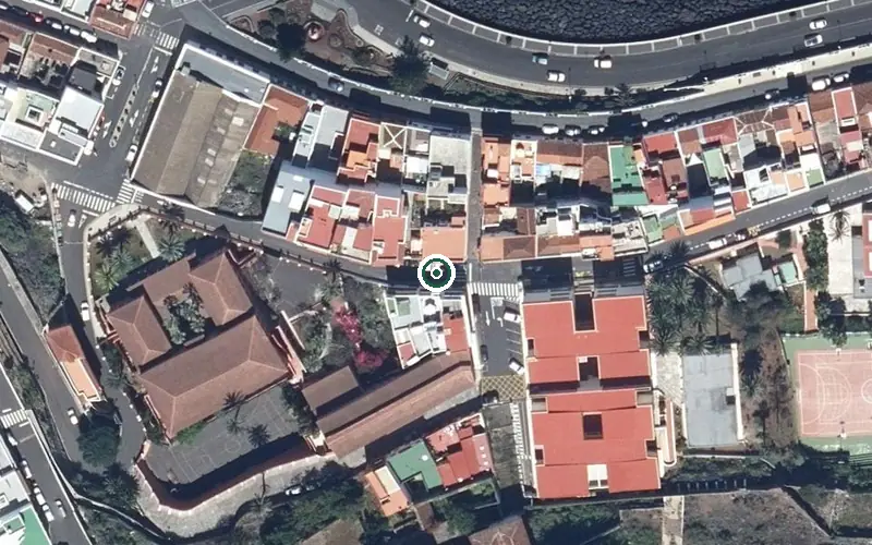 Vista aérea de la ubicación de Centro Geriátrico Ntra. Sra. de la Concepción de Garachico