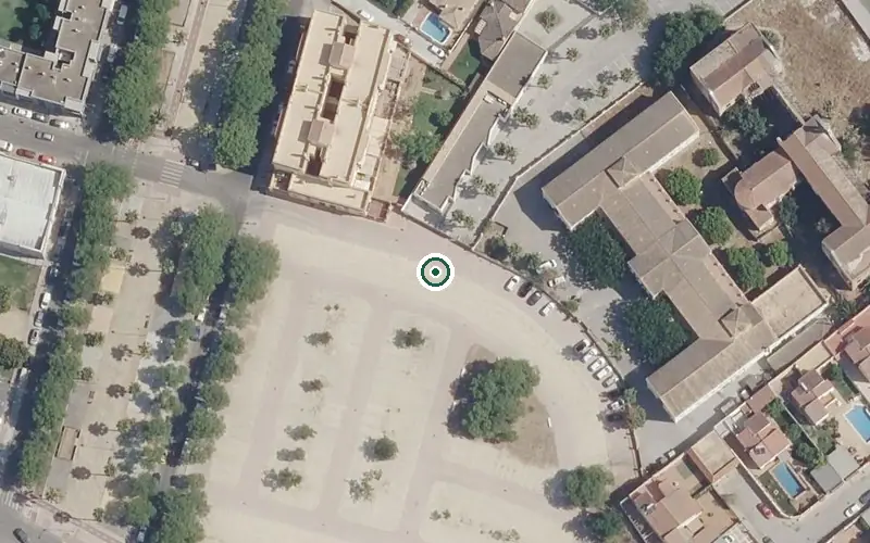Vista aérea de la ubicación de Centro de Día para Mayores Nuestra Señora de la Caridad