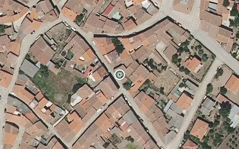 Vista aérea de la ubicación de Vivienda Comunitaria Cristo del Cordero