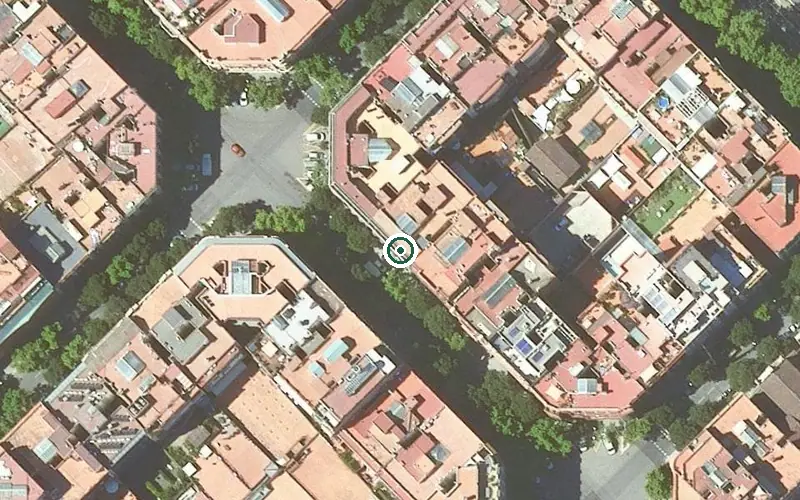 Vista aérea de la ubicación de Centro Geriátrico Gure Etxea