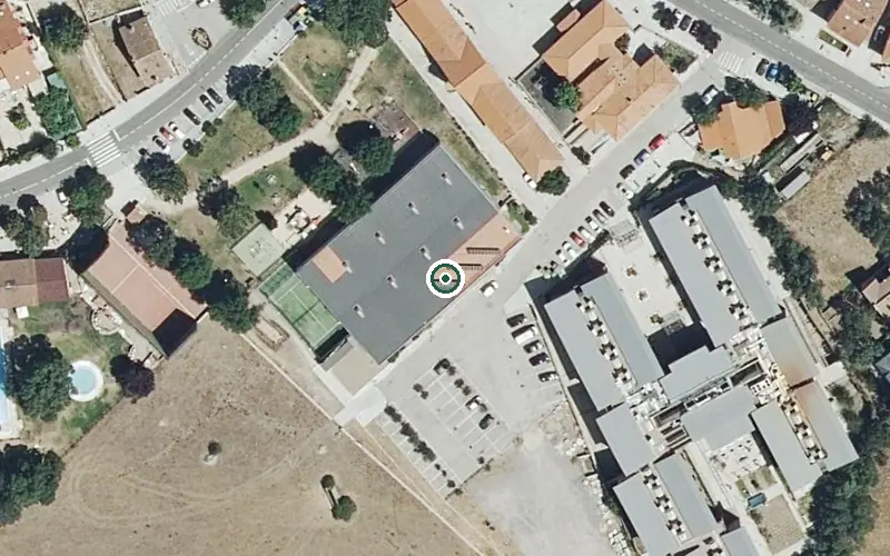Vista aérea de la ubicación de Residencia El Berrueco