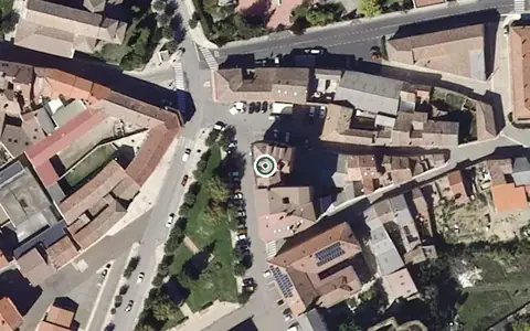 Vista aérea de la ubicación de Centro de Día Santa María del Camino