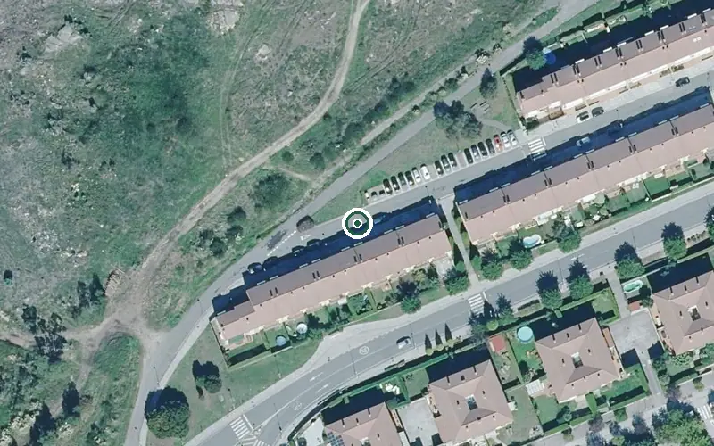 Vista aérea de la ubicación de Fogar Residencial Parque Zapateira
