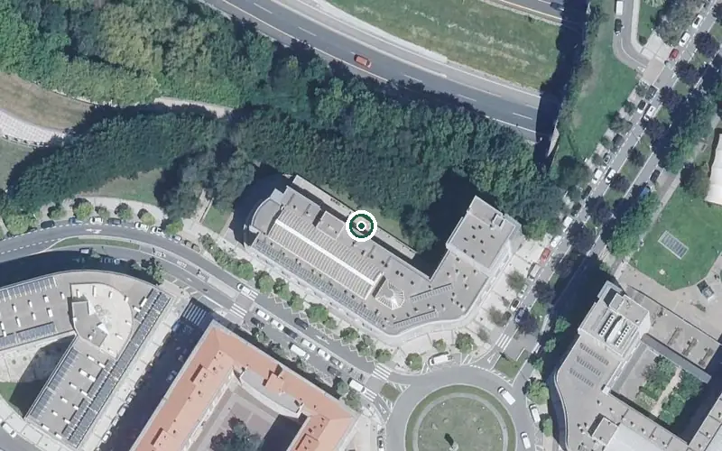Vista aérea de la ubicación de Residencia Txara i - Modulo 4 Egoitza