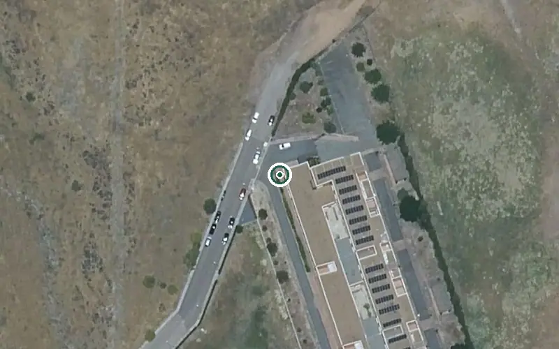 Vista aérea de la ubicación de Residencia de Mayores Hedra