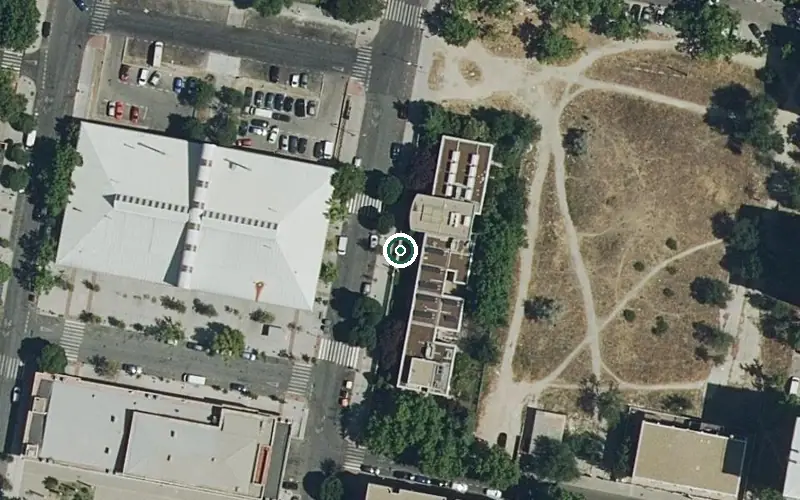 Vista aérea de la ubicación de Centro de Día Municipal Orcasur