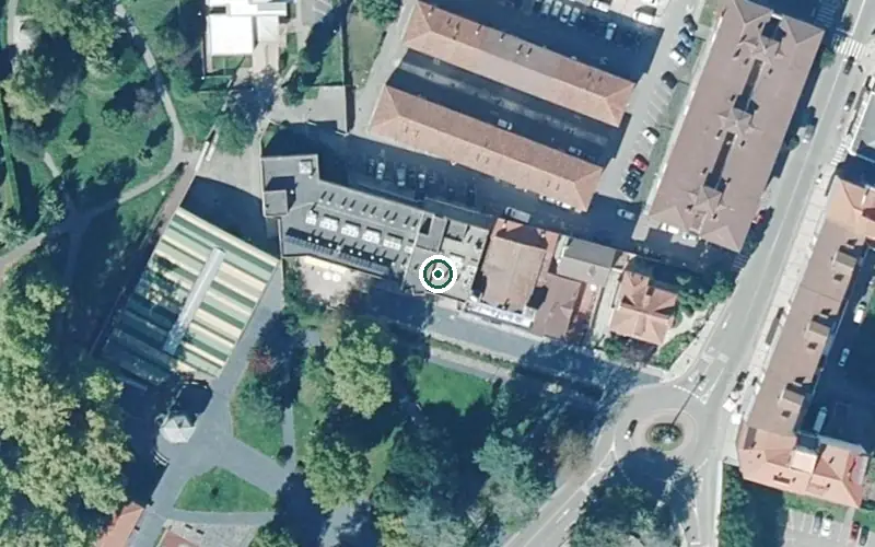 Vista aérea de la ubicación de Residencia de Grado