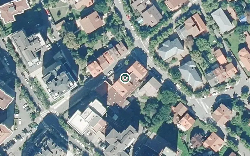 Vista aérea de la ubicación de Residencia Virgen del Coral