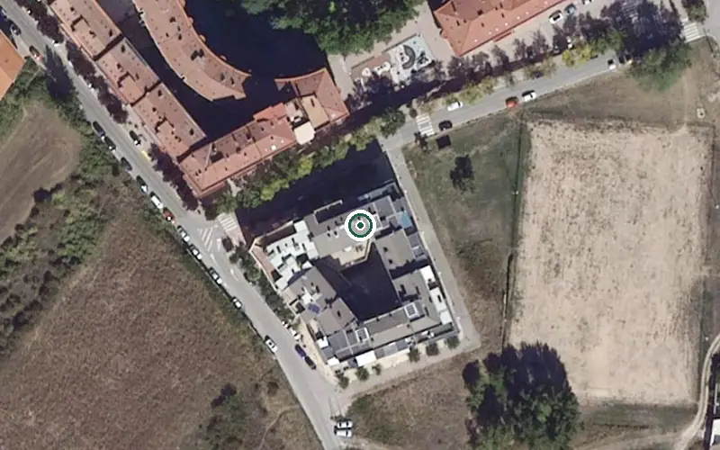 Vista aérea de la ubicación de Hogar Residencial Real y Antigua II