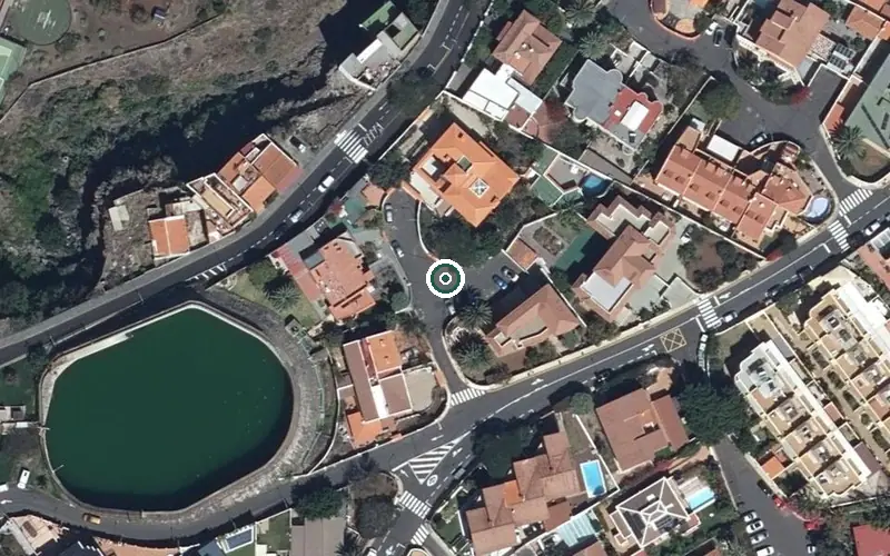 Vista aérea de la ubicación de Resid. 3ª Edad Sta. María de la Ascensión