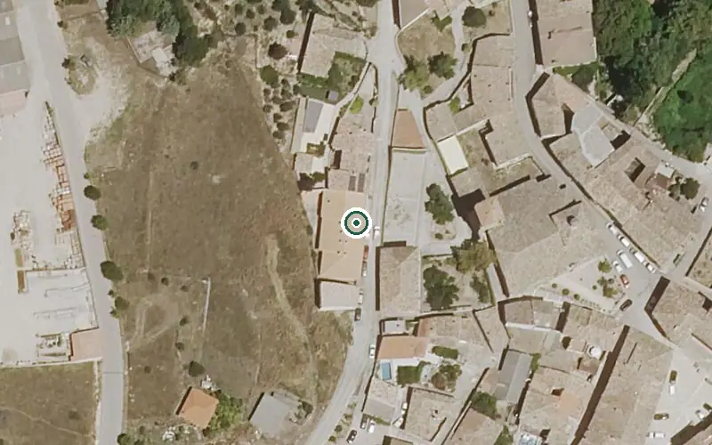 Vista aérea de la ubicación de Vivienda Mayores de Budia