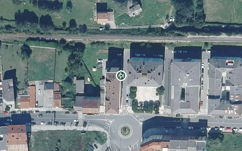 Vista aérea de la ubicación de Centro de Día para Persoas Maiores Baucis