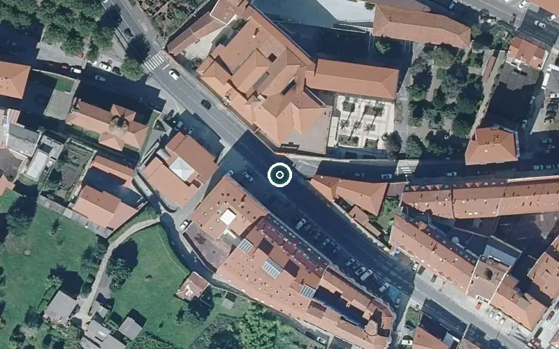 Vista aérea de la ubicación de Centro de Día para Persoas Maiores Lar do Eume
