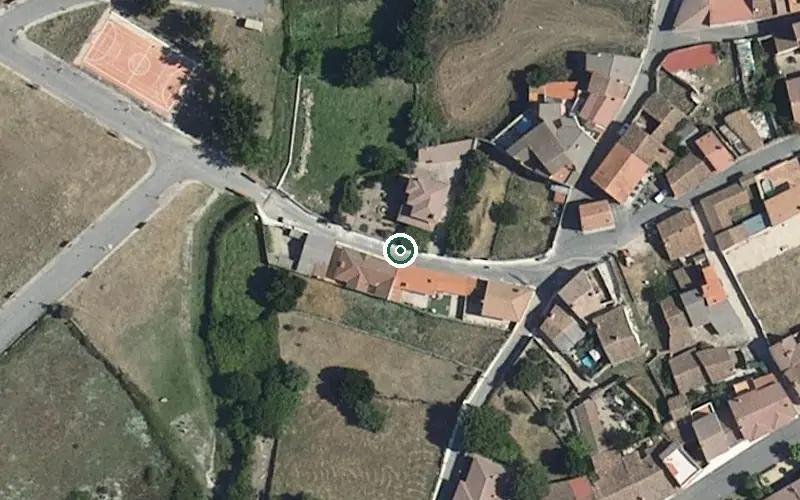 Vista aérea de la ubicación de Residencia de Personas Mayores el Olivar