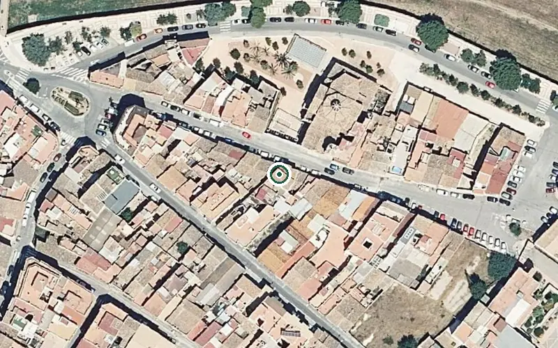 Vista aérea de la ubicación de Residencia P.m.d. Caritas Interparroquial de Burriana