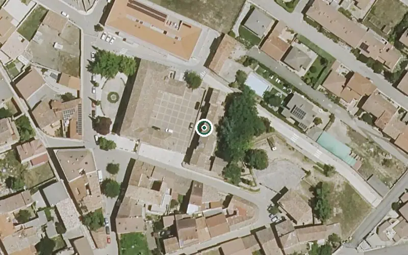 Vista aérea de la ubicación de Vivienda Municipal de Mayores