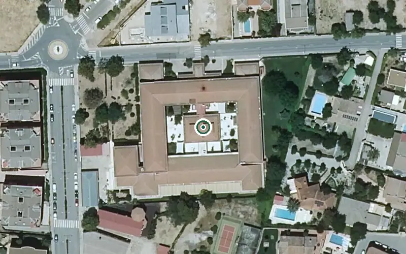 Vista aérea de la ubicación de Centro de Día Monte Val en Valdepeñas