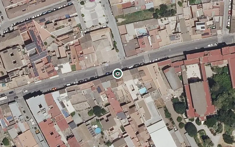 Vista aérea de la ubicación de Centro de Día para Mayores Municipal Castilleja de la Cuesta
