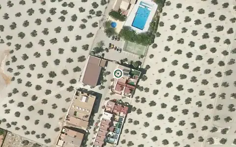 Vista aérea de la ubicación de Residencia de Personas Mayores Santiago Pontones
