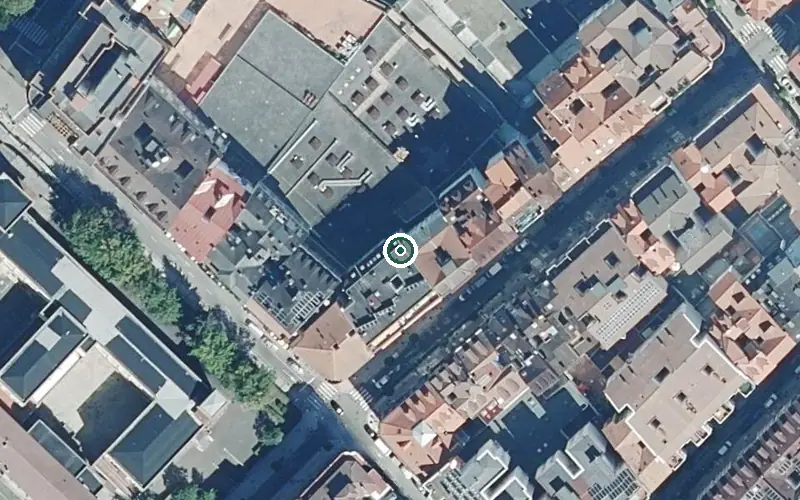Vista aérea de la ubicación de Residencia Ave María