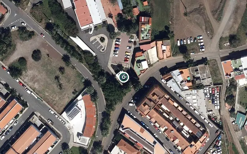 Vista aérea de la ubicación de Centro Socio Sanitario de Santa Brígida