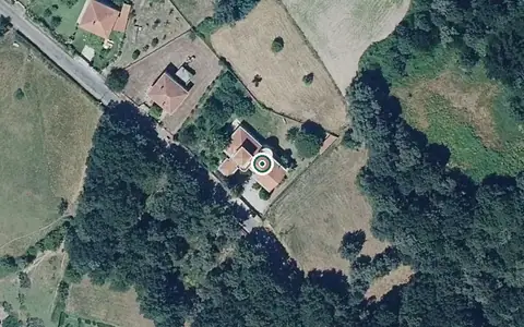 Vista aérea de la ubicación de Vivienda Comunitaria Santa Alicia