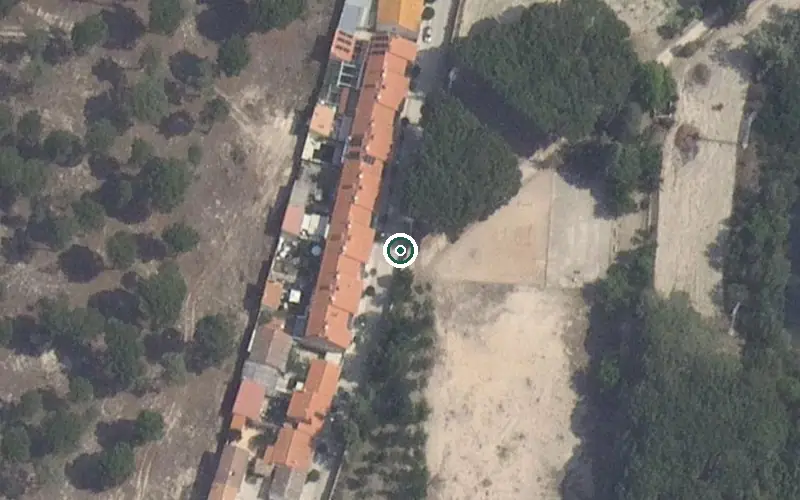Vista aérea de la ubicación de Unidad de Estancias Diurnas