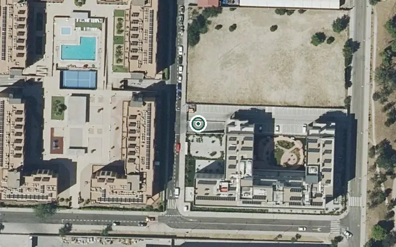 Vista aérea de la ubicación de Residencia Valdeluz Las Mercedes