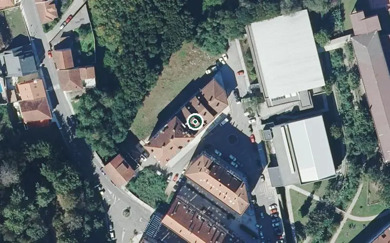 Vista aérea de la ubicación de Centro de Día de Alzheimer de Moaña