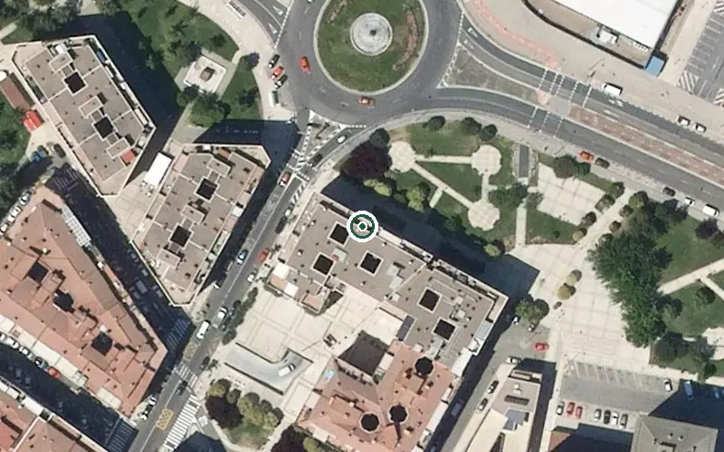 Vista aérea de la ubicación de Residencia para Personas Mayores Doña Juana