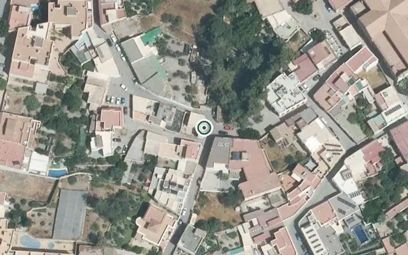 Vista aérea de la ubicación de Residencia para Mayores Profesor Gabriel Callejon Maldonado